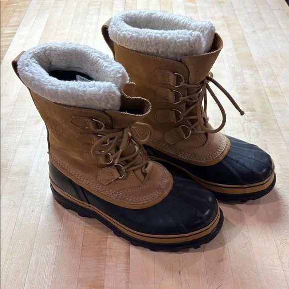 Sorel Caribou Women’s Winter Waterproof Snow Boot Buff Size 9 - Picture 3 of 11